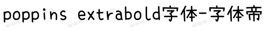 poppins extrabold字体字体转换